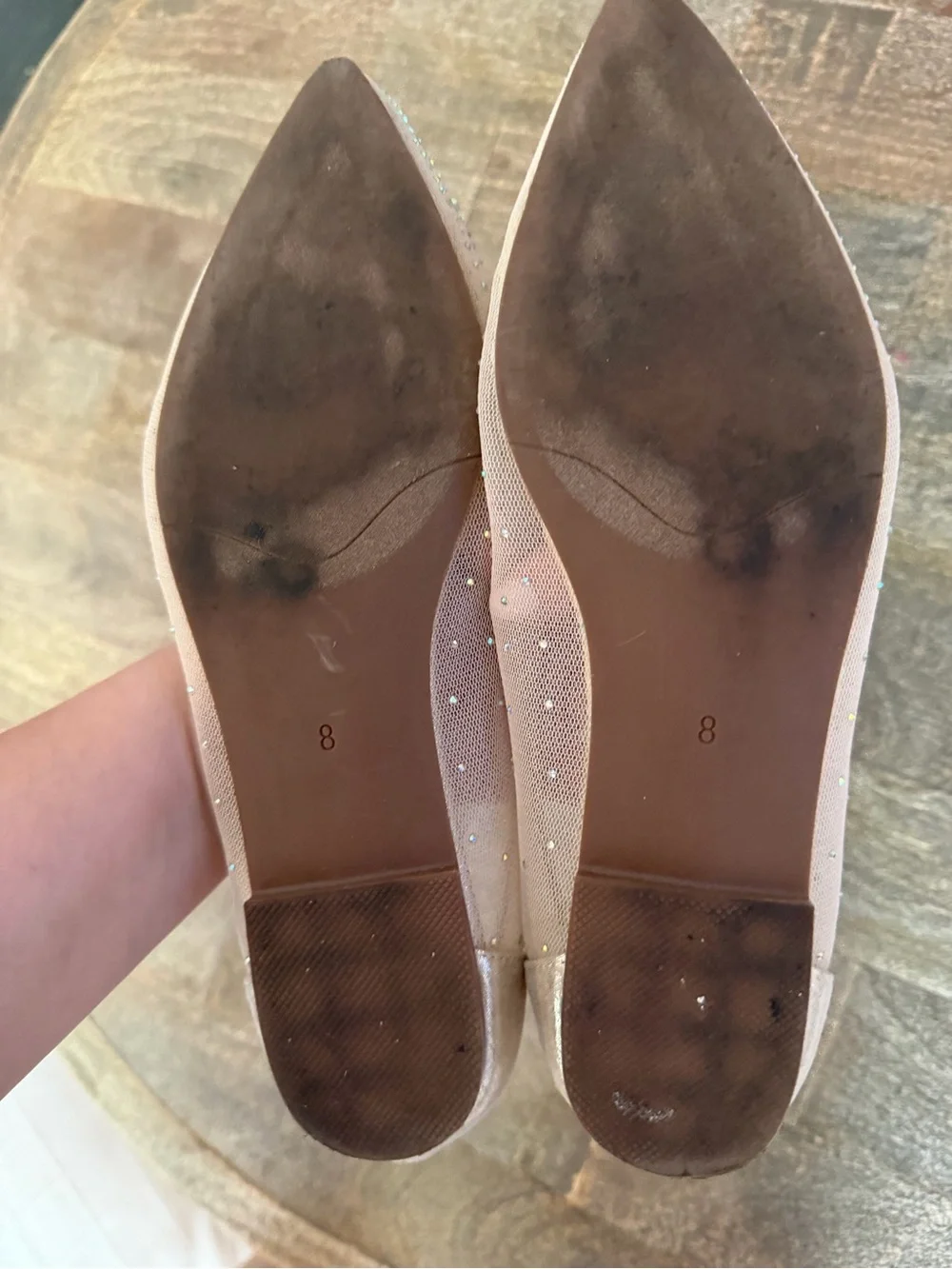 Steve Madden Veloche Beaded Flats Size 8